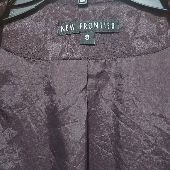 NEW FRONTIER, Elegant short blazer size 8, with mandarin collar - Picture 5 of 11